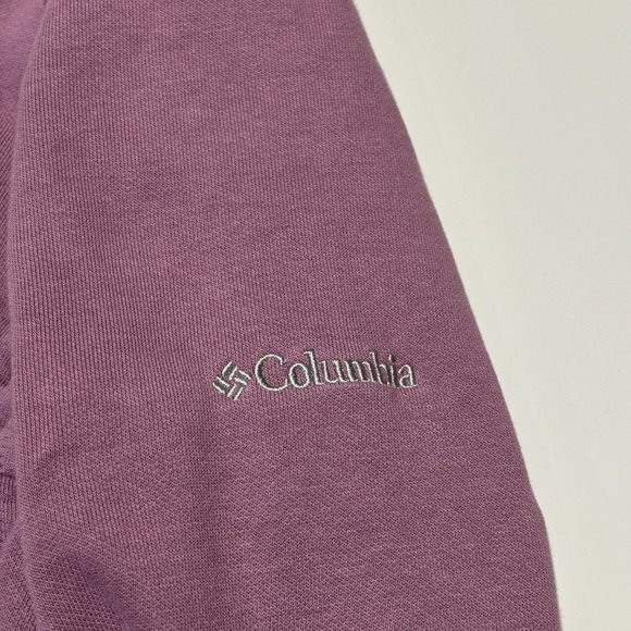 Columbia 1/4 Zip Quilted Hooded Jacket Womens Sz-Medium/ Outdoors - Picture 5 of 9